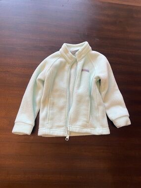 Columbia Mint Green Plush Fleece Jacket